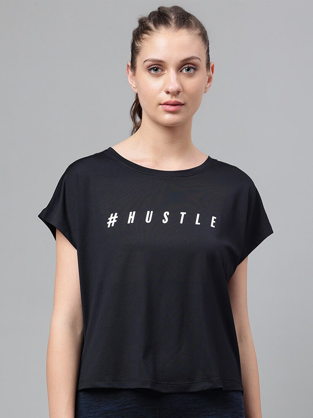 MKH Typography Printed Extended Sleeves Dri-FIT Relaxed Fit T-shirt