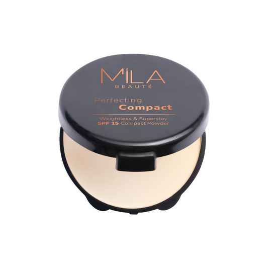 Mila Beaute Superstay Natural Matte Finish Perfecting Compact Powder with SPF 15 - Classic Ivory