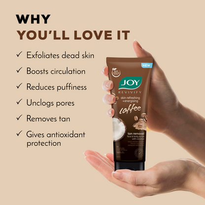 Joy Anti Pollution Exfoliating Coffee Face & Body Scrub