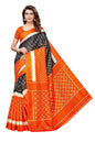Vamika Orange & Multicolor Kalamkari With Jhalar Khadi Silk Saree