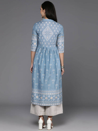Ahalyaa Women's Traditional wear Kurta - Powder Blue