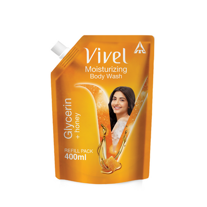 Vivel Moisturizing Bodywash Glycerin + Honey Refill Pack