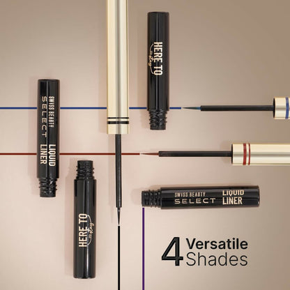 Swiss Beauty Select Here To Stay Liquid Liner, 3-Mood Brown