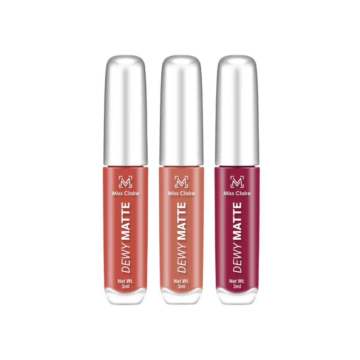 Miss Claire Dewy Matte Lip Combo Set - Day-To-Date