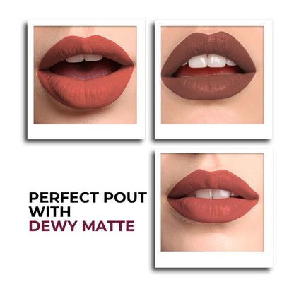 Miss Claire Dewy Matte Lip Combo Set - Classic Nude