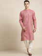 Sojanya Ethnic Motif Woven Design Mandarin Collar Straight Kurta With Churidar