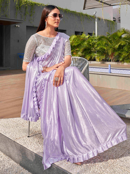 Tikhi Imli Lavender Embellished Saree