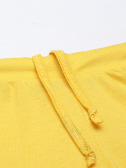 Souchii Women Yellow Knitted Palazzos