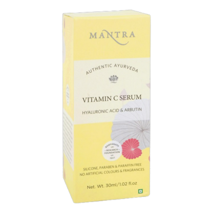 Mantra Herbal Vitamin C Serum With Hyaluronic Acid and Arbutin