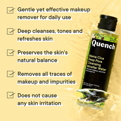 Quench Botanics Mama Cica Deep Pore Cleansing Micellar Water - Korean Skincare