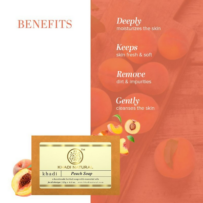 Khadi Natural Peach Handmade Soap