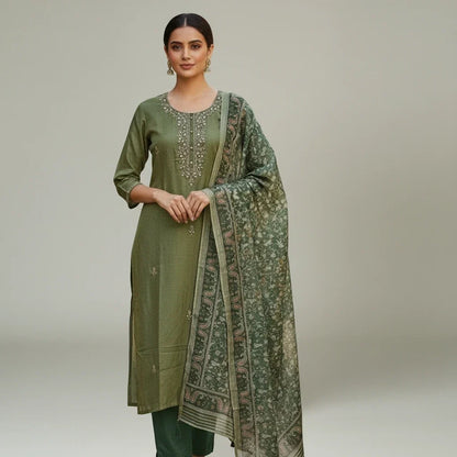 Silk salwar suit