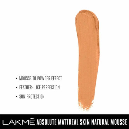 Lakme Absolute Mattreal Skin Natural Mousse - Golden Sand