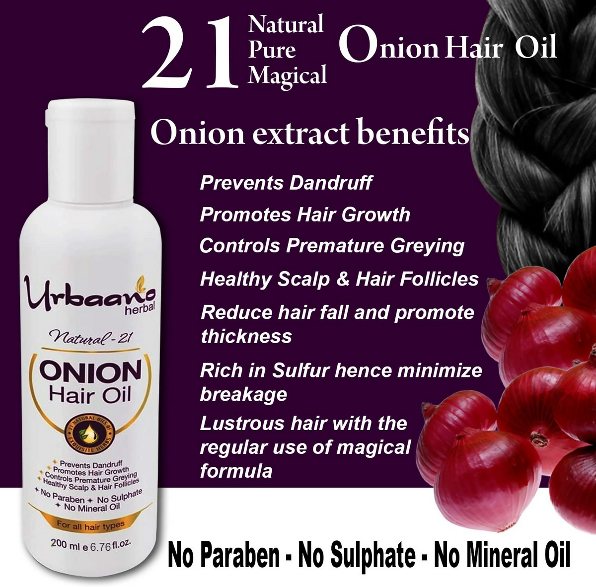 Urbaano Herbal Premium Hair Care Kit