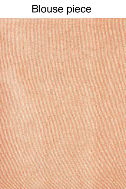 Mominos Fashion Peach Color Bhagalpuri Saree