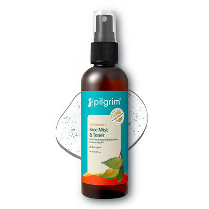 Pilgrim Australian 1% Vitamin C Toner with Kakadu Plum & Lime Pearl For Glowing Skin, Open Pores Tightening & Refining