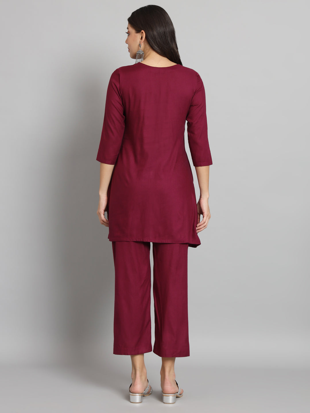Fab Fashion Maroon Co-Ord Set