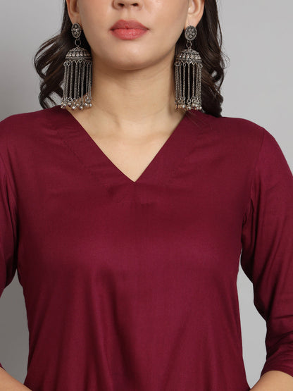 Fab Fashion Maroon Co-Ord Set