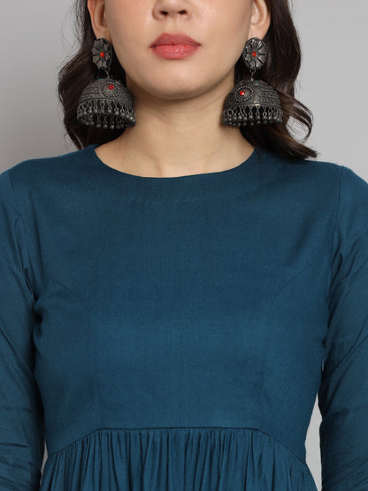 Fab Fashion Peacock Blue Co-Ord Set