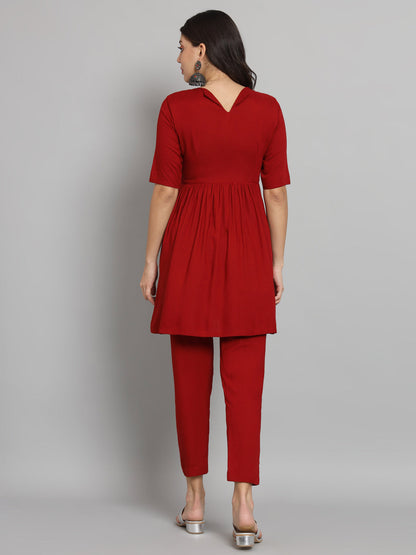 Fab Fashion Cherry Red Co-Ord set