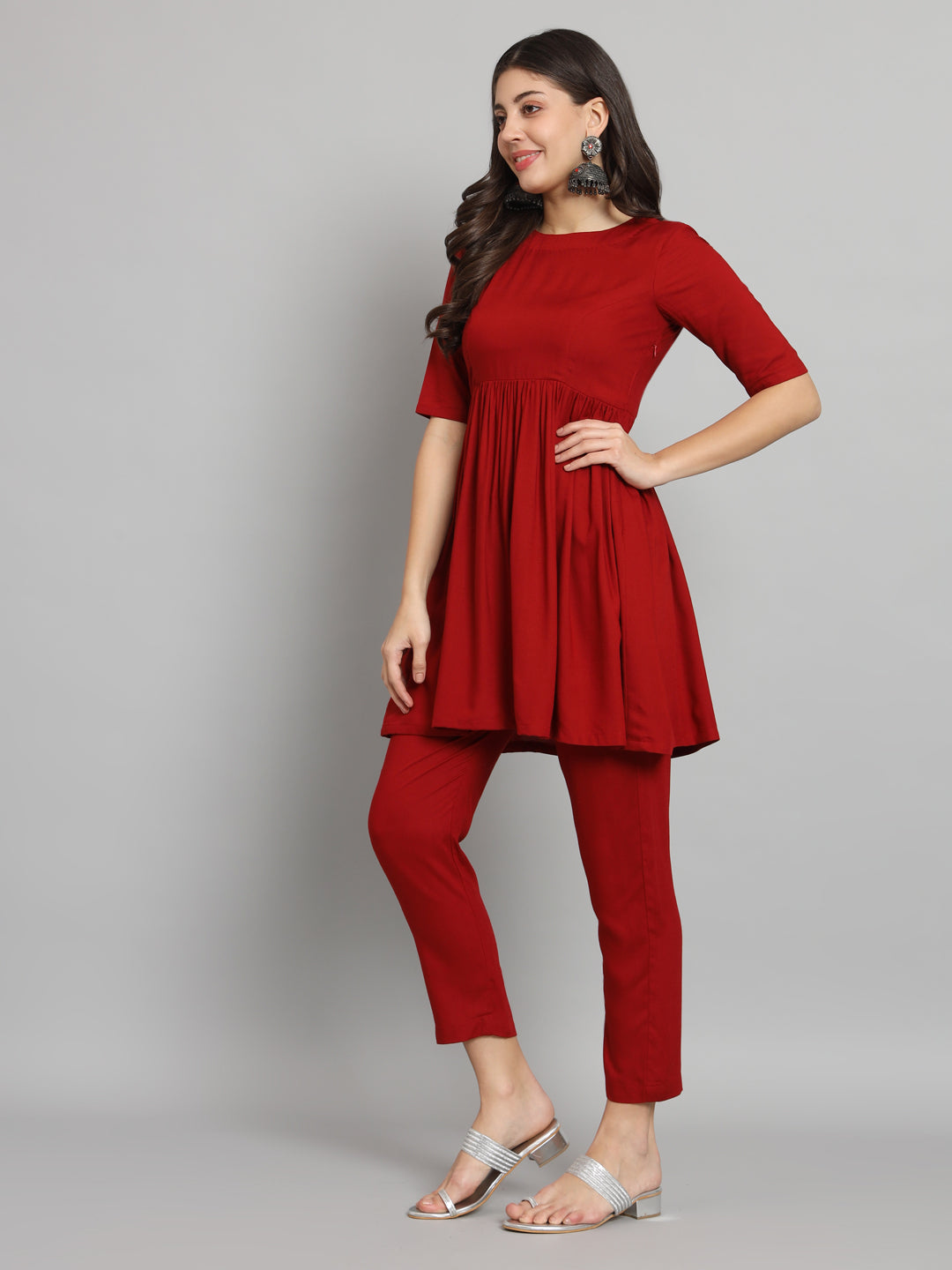 Fab Fashion Cherry Red Co-Ord set