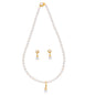J Pearls Button Drop Pearl Set - Real Pearl Jewelry