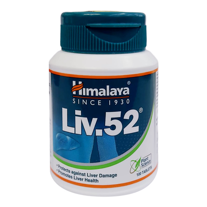 Himalaya Liv.52 Herbal Dietary Supplement Tablets - 100 Counts - Pack of 1