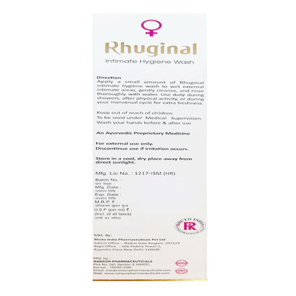 Rhuto India Rhuginal Intimate Wash