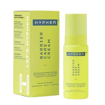 Hyphen By Kriti Sanon Barrier Care Cream For Dry Skin With Ceramide, Tamanu Oil, CICA Extracts, Instant Skin Hydration