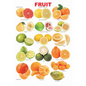 Dreamland Publications Educational Chart for Kids - Fruit Chart - 3