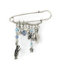 Rhodium-Plated Alloy Designer Stylish Brooch Pin - The Pari