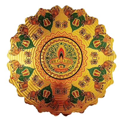 Stickerbazaar Micro Golden Embossing Rangoli Stickers