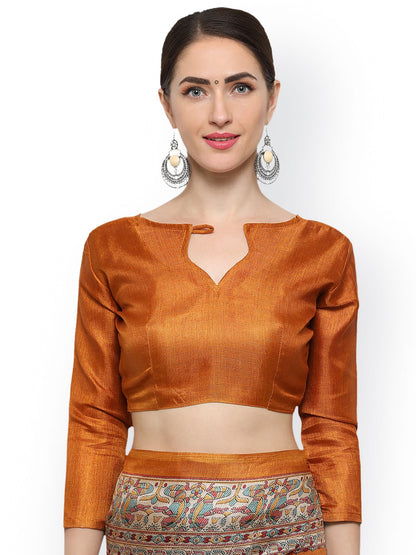 Saree Mall Mustard Art Silk Printed Bhagalpuri Saree