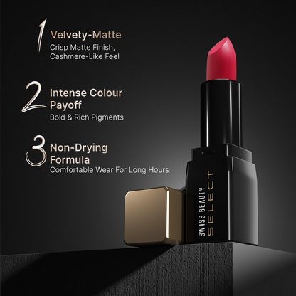 Swiss Beauty Select Dare To Matte Lipstick - 1 Paradise Nude