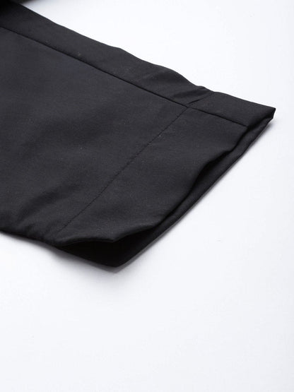 Ahalyaa Unstitched Black Dress Material