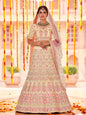 Myra Yellow Crepe Embroidered Designer Lehenga
