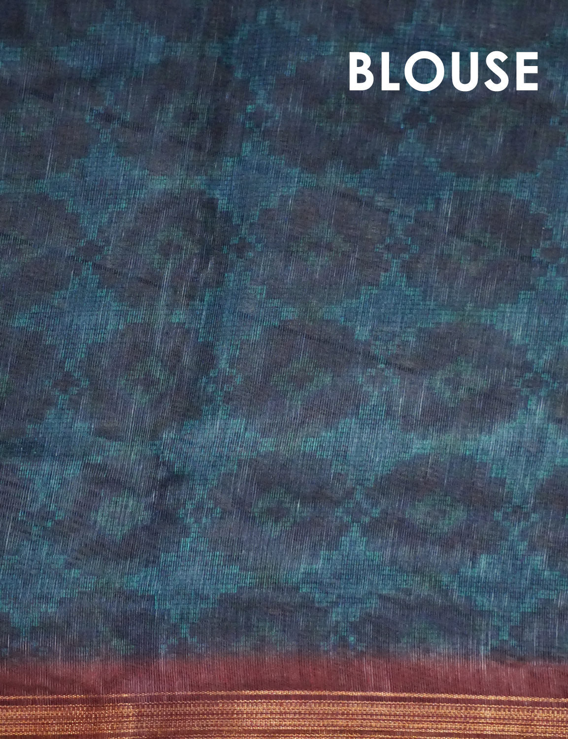 Shades Of Dark Rust Geomatrical Design Semi Chanderi Saree By Gayathri Reddy Designer Studio