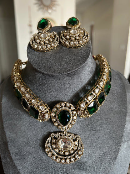 Moissanite necklace set