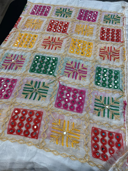 Embroidered phulkari dupatta