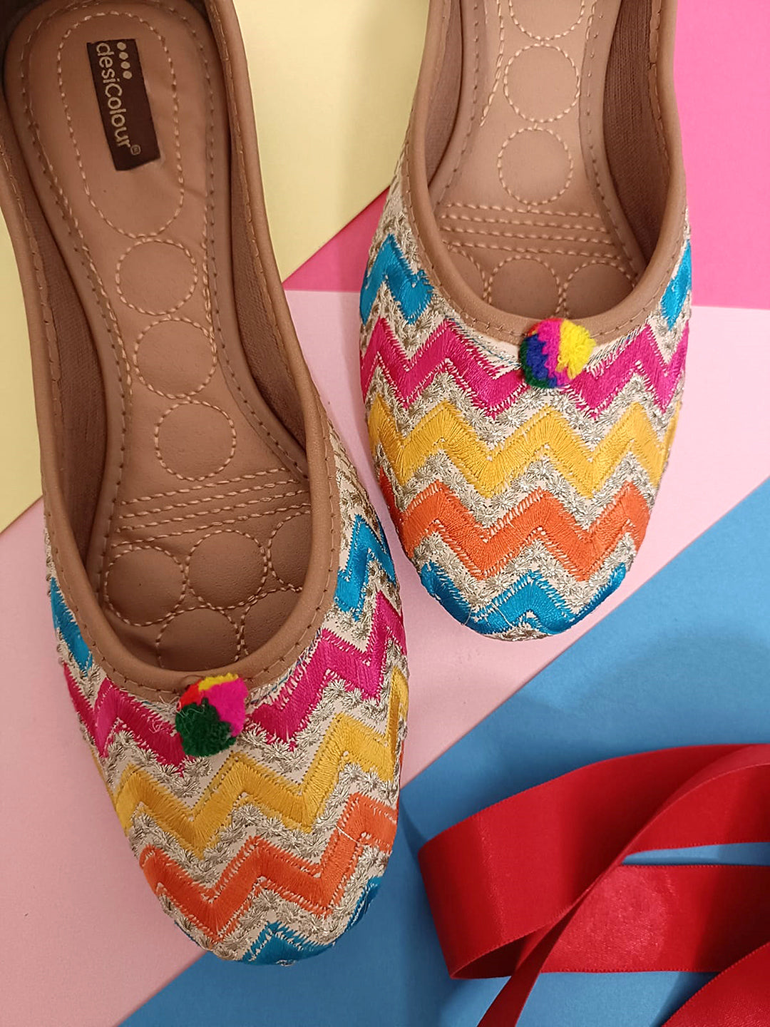 Desi Colour Women Indian Ethnic Footwear-LUX by DC
