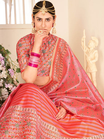 Myra Multicolour Digital Printed Designer Lehenga