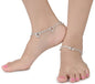 AanyaCentric Silver Plated Traditional Anklets Payal - Classic and Stylish for Women and Girls