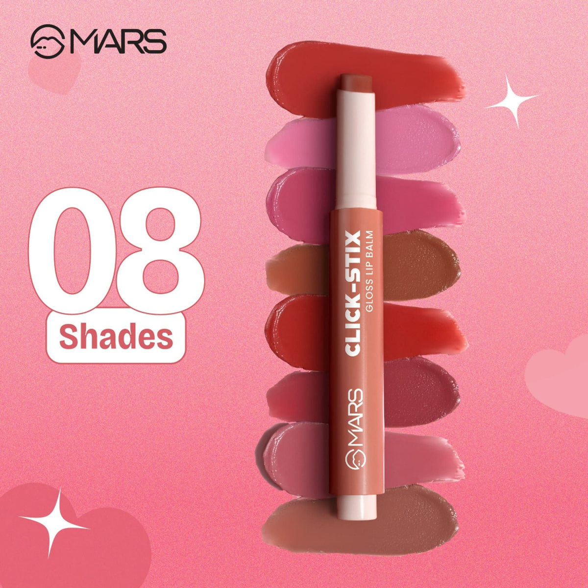 MARS Cosmetics Click Stix Gloss Lip Balm - 05-cinnamon Swirl
