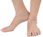 AanyaCentric Silver Plated Traditional Anklets Payal - Classic and Stylish for Women and Girls