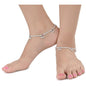 AanyaCentric Silver Plated Traditional Anklets Payal - Classic and Stylish for Women and Girls