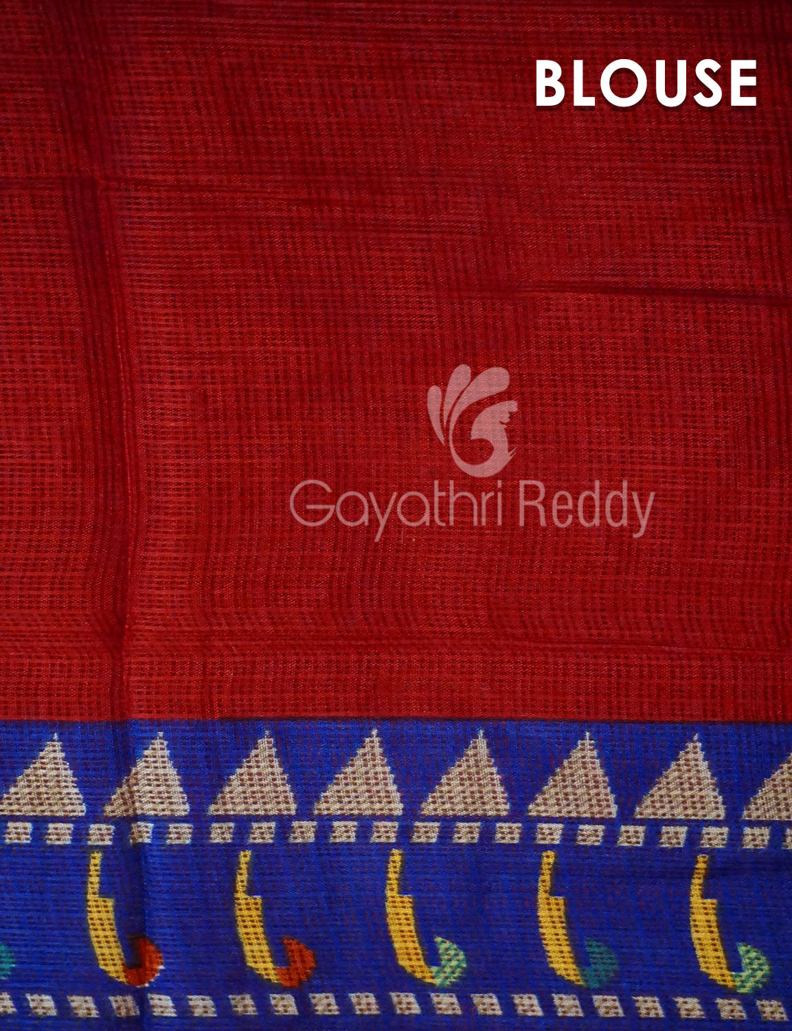 Red Colour Saree With Paithani Print Semi Soft Silk Kota Saree By Gayathri Reddy Designer Studio