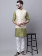 Sojanya M Ethnic Motifs Embroidered Thread Work Kurta With Churidar