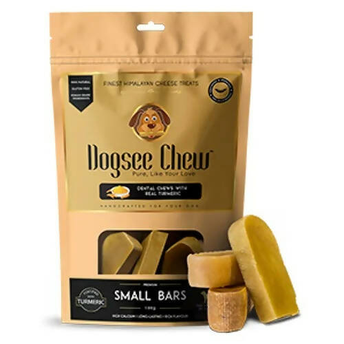 Dogsee Turmeric Small Bars: Long-Lasting Dental Chews for Small Dogs