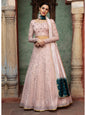 Myra Dusty Pink Georgette Embroidered Designer Lehenga