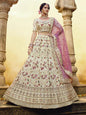 Myra Off White Heavy Embroidered Georgette Lehenga